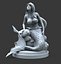 3D model Mermaid Statue