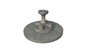 fountain drinking 3D model