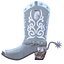 Botas vaqueras del oeste (modelo 3D PBR de baja poligonalidad)