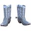 Botas vaqueras del oeste (modelo 3D PBR de baja poligonalidad)