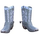 Western Cowboy Boots PBR Low Poly 3D Model