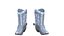 Botas vaqueras del oeste (modelo 3D PBR de baja poligonalidad)