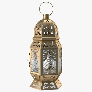 3D metal moroccan lantern