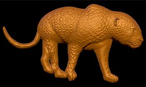 3d model leopard -