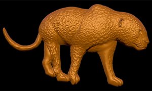 Leopard001BasRelief
