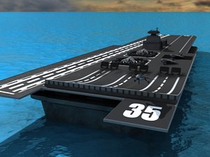 3d future aircraft carrier model