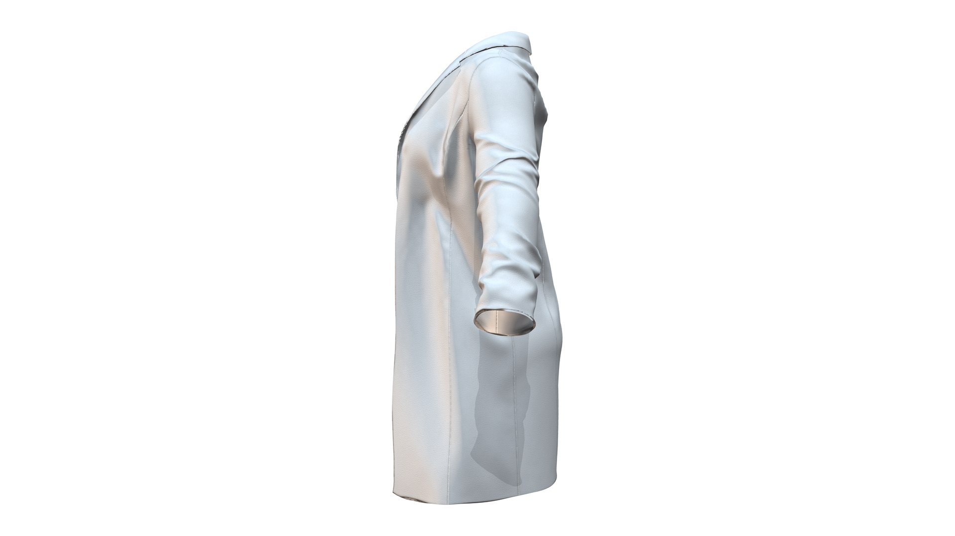 3D Women Lab Coat Model - TurboSquid 1940738
