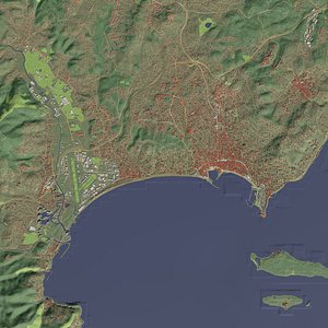 Cannes France - city and urban model