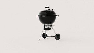 Kettle Charcoal Barbecue Grill with Wheeled Stand