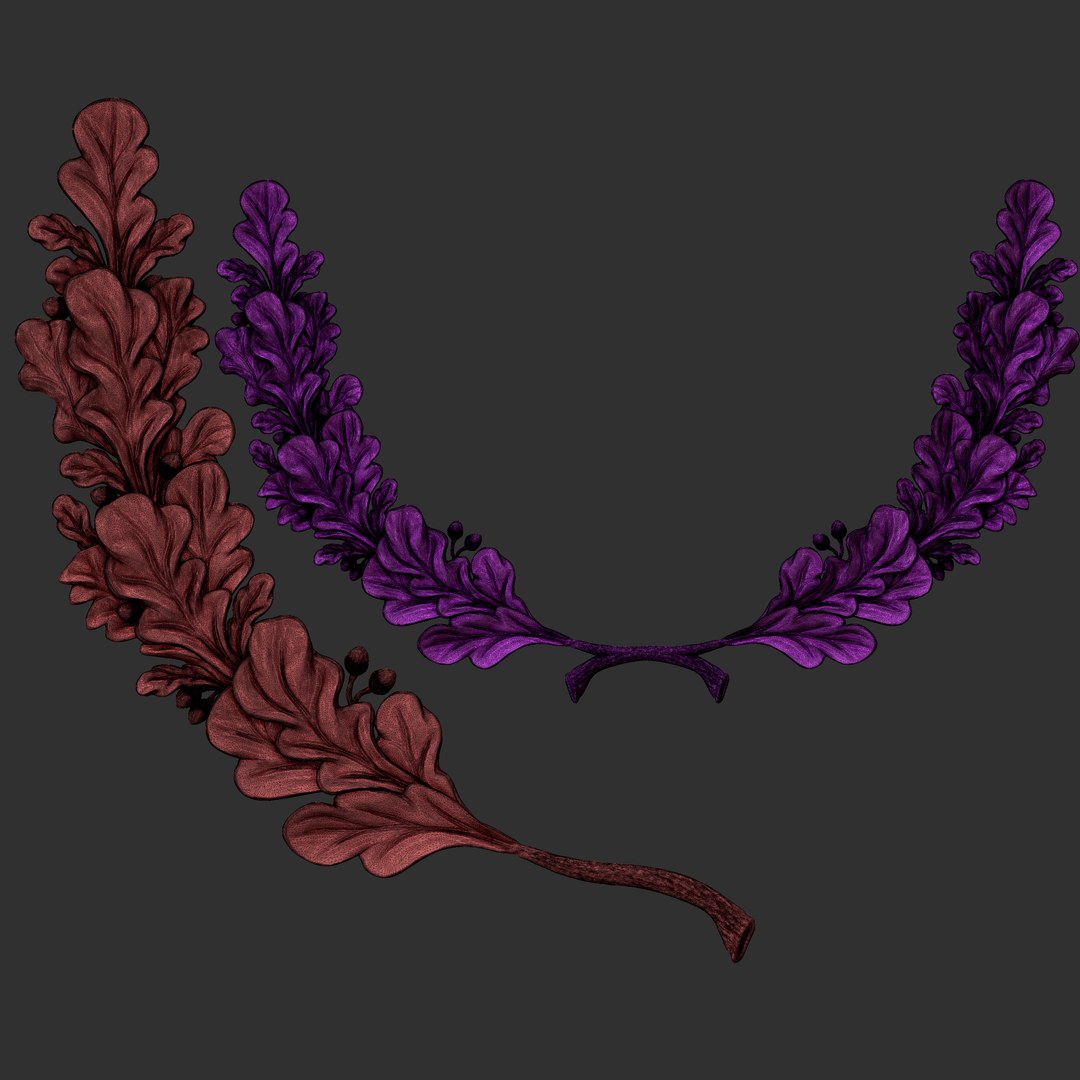 Oak leaves decor ornament 3D model https://p.turbosquid.com/ts-thumb/TW/oLeZlI/Y3/wireframe2/jpg/1718924946/1920x1080/fit_q87/43627ebbdadf8293bd6c61892aa1a91f8f70c573/wireframe2.jpg