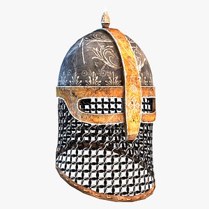 medieval helmet model