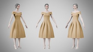 3D Dress 42 Burnished Teak