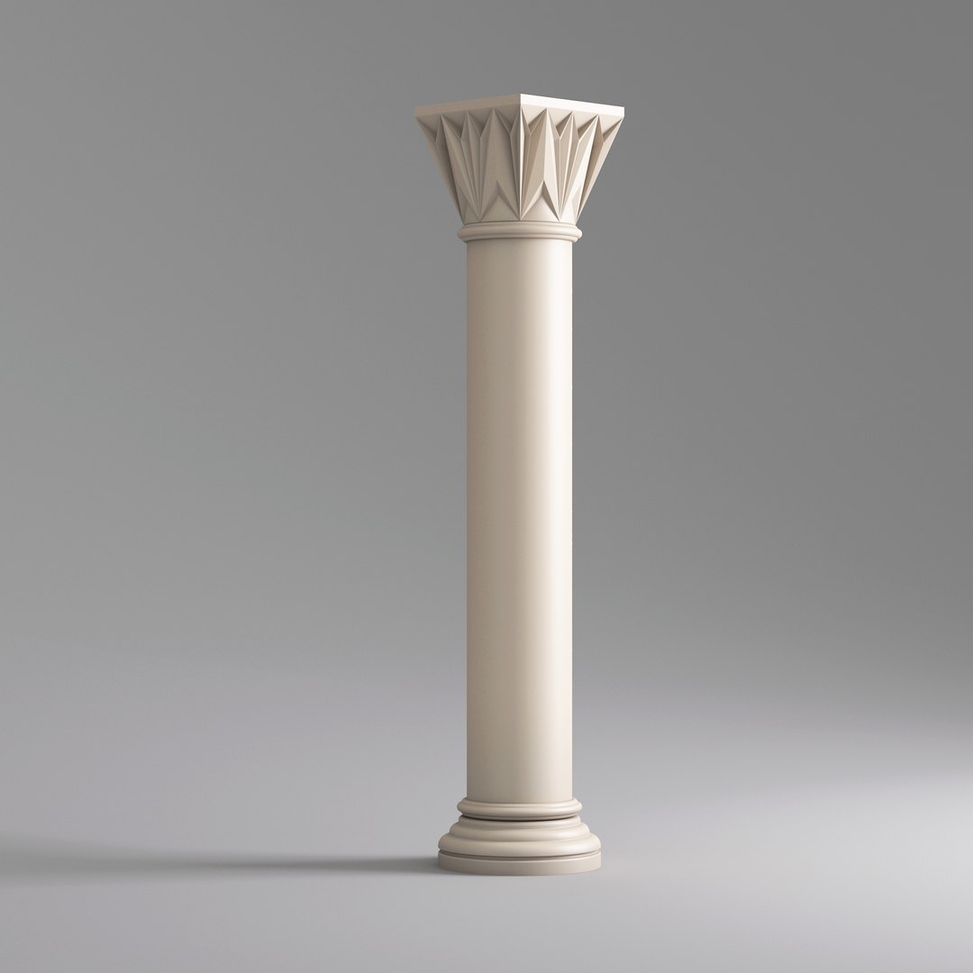 3D Classic Islamic Column 002 - TurboSquid 2066592