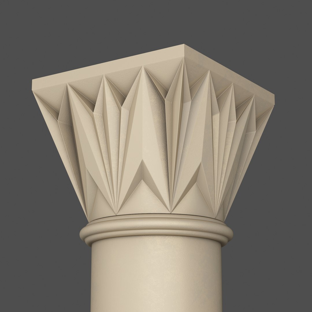 3D Classic Islamic Column 002 - TurboSquid 2066592