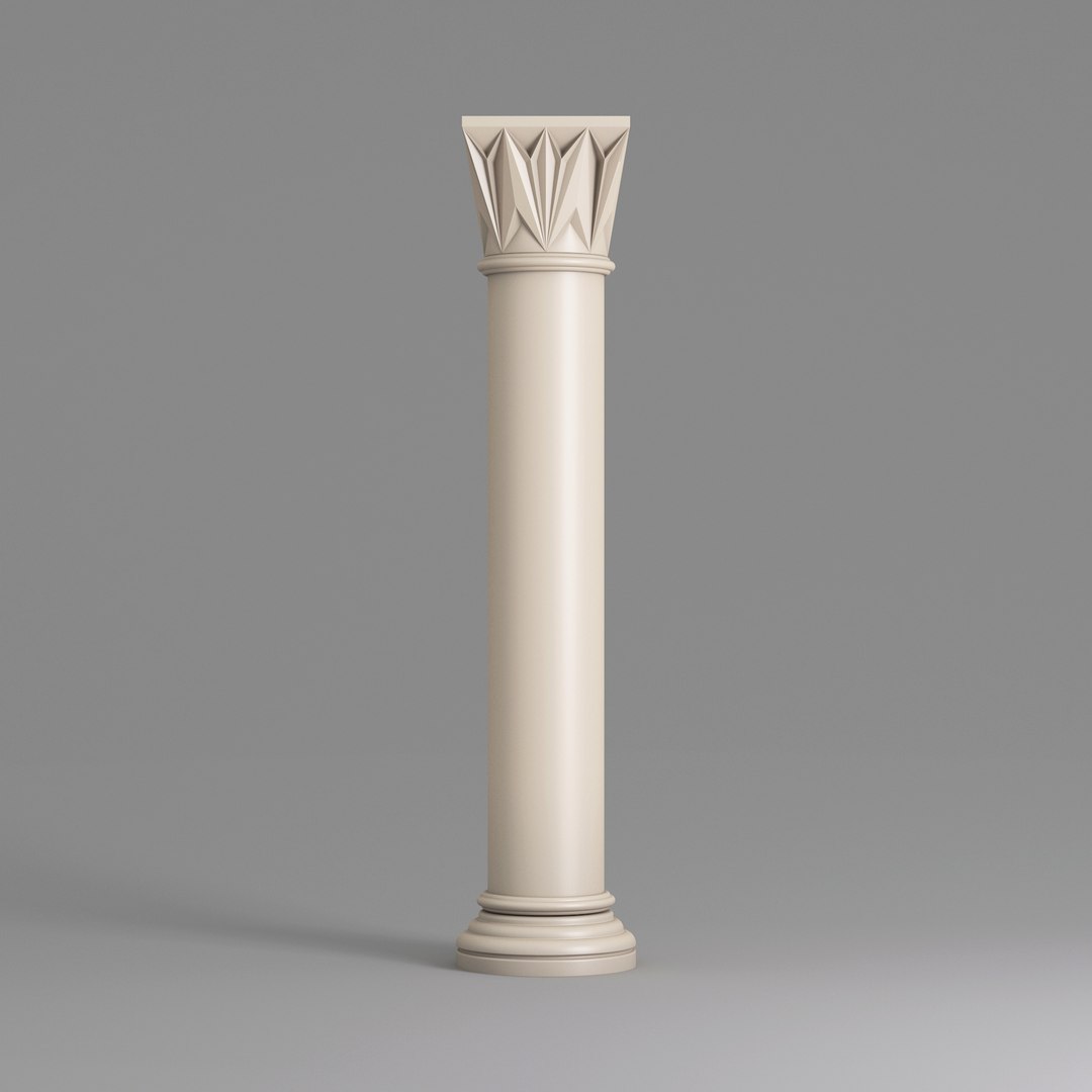 3D Classic Islamic Column 002 - TurboSquid 2066592