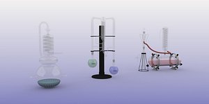 Set of evaporators 2 3D model