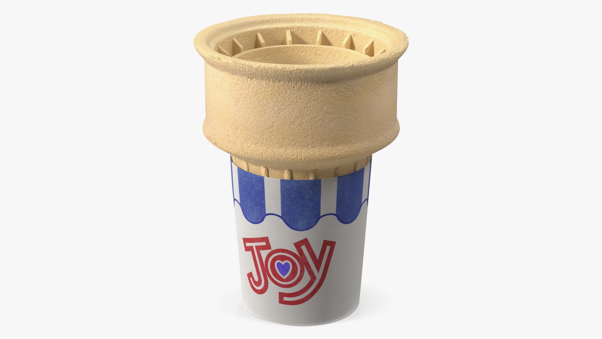 JOY 40 Flat Bottom Jacketed Cake Cone 3D model preview