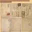 Vecchia carta lettera un francobollo