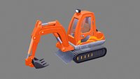 Cartoon Heavy Construction MachineryDigger - Building construction vehicles