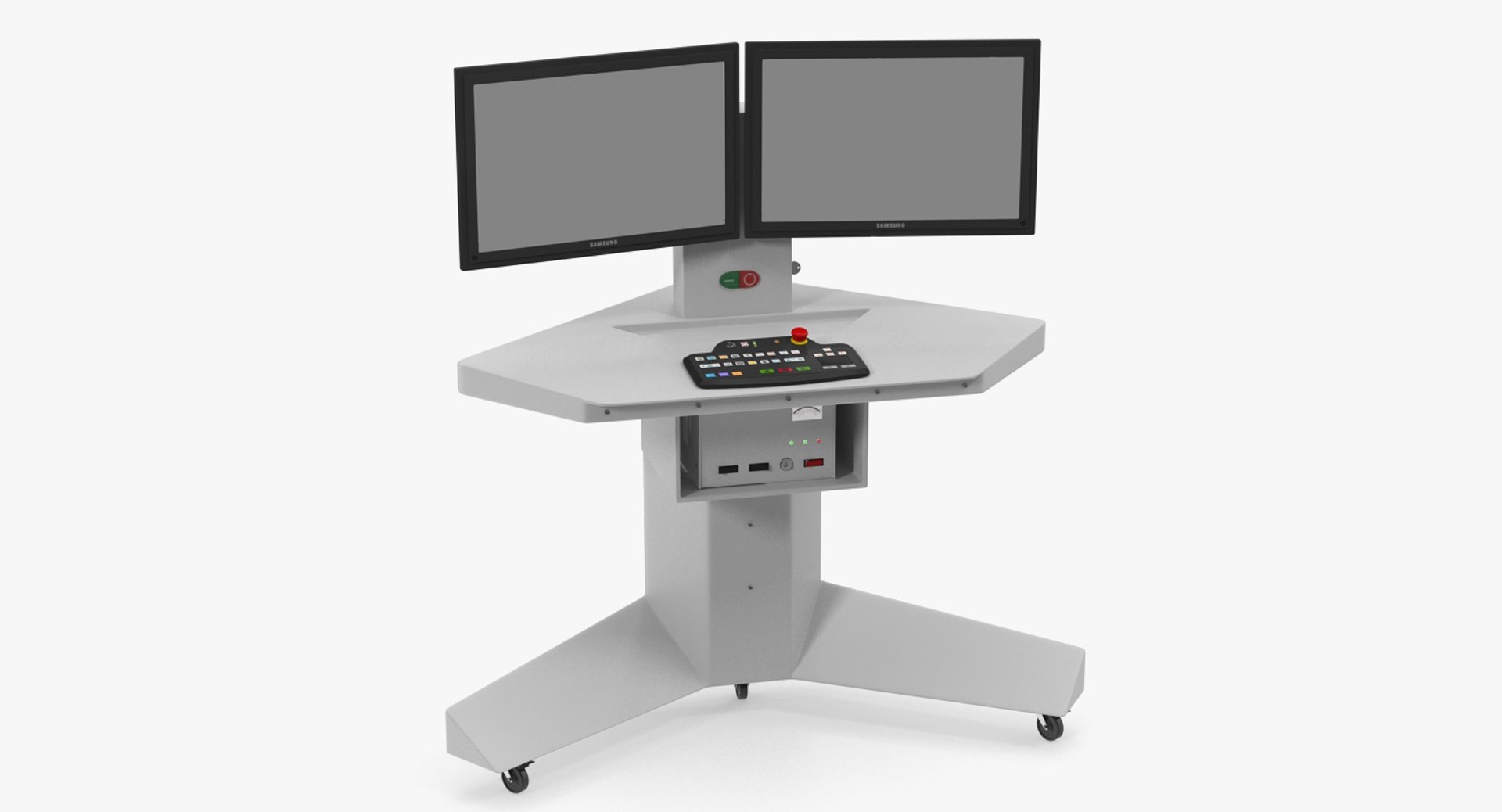 移动控制面板表3d模型