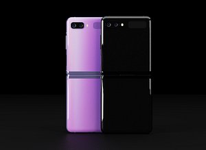 samsung z flip foldable 3D model