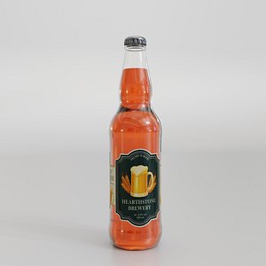 Hearthstone Brewery Beer Bottle 3D model