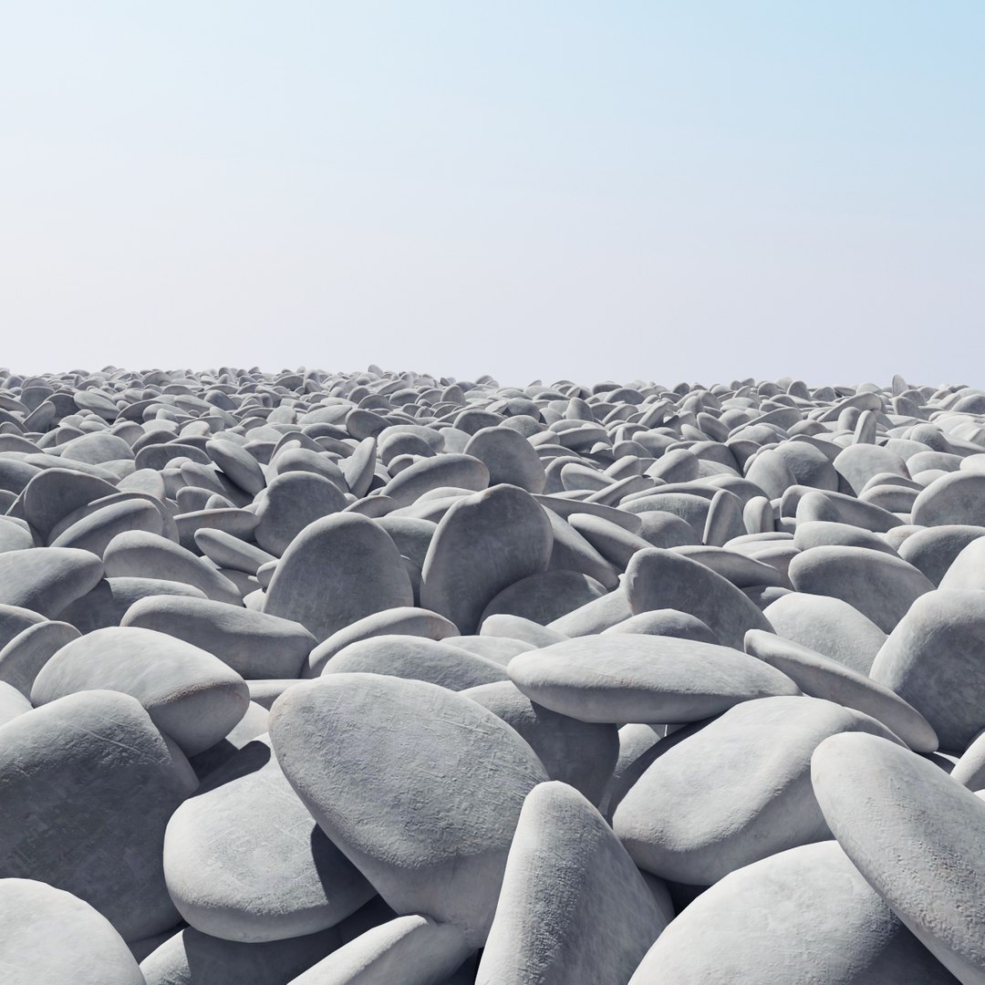 3D Pebble Road Model - TurboSquid 1477025
