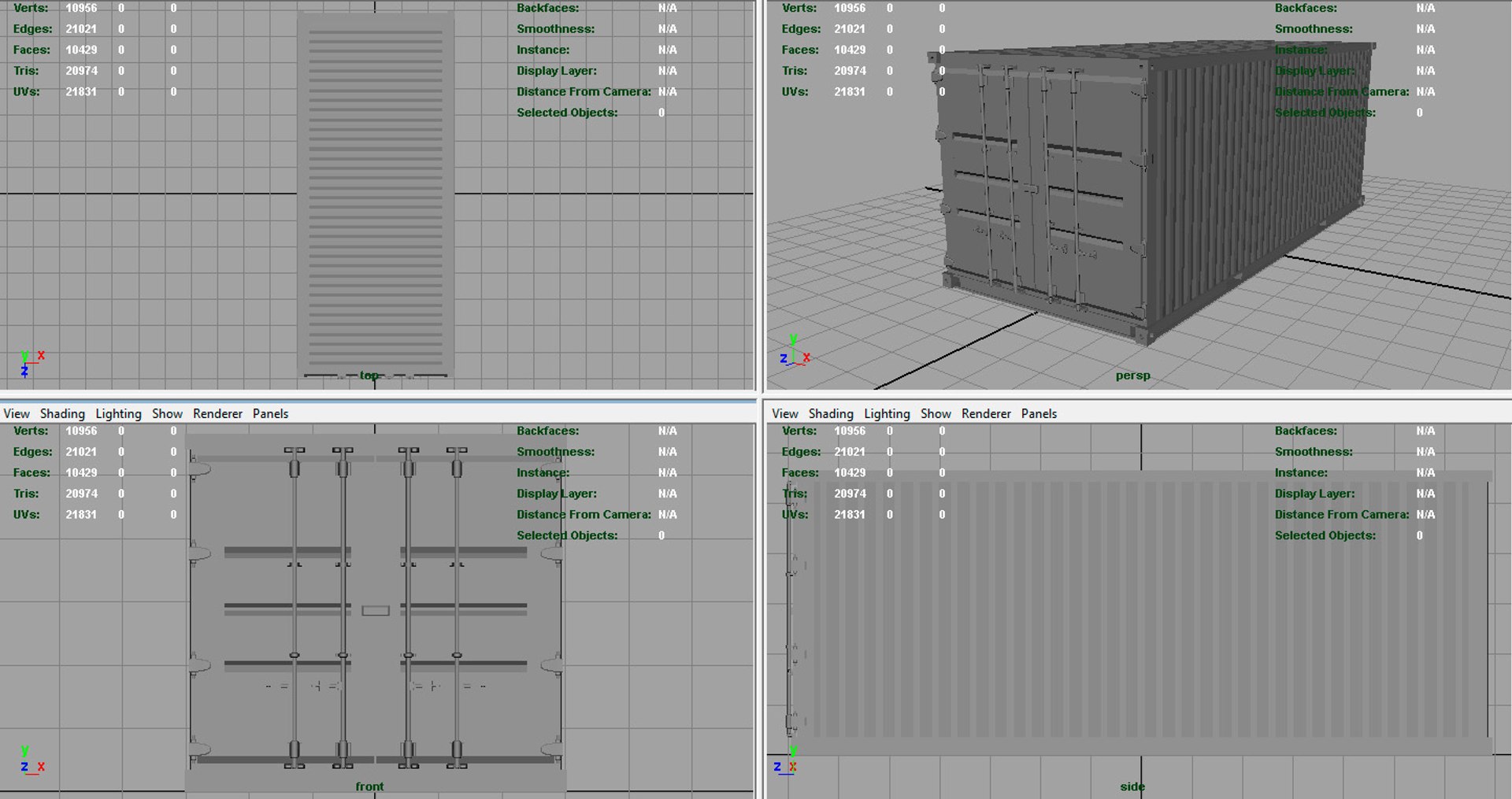 3D container red - TurboSquid 1353015