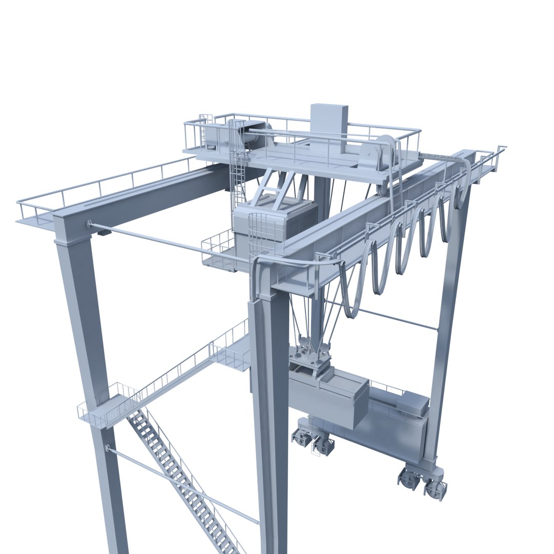 3D Rtg Crane Model - TurboSquid 1217291