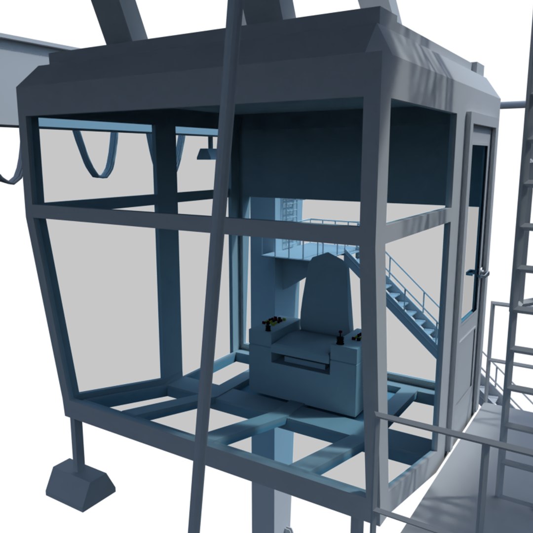 3D Rtg Crane Model - TurboSquid 1217291