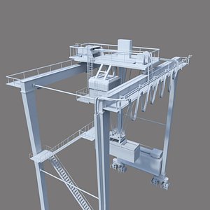 3D rtg crane model