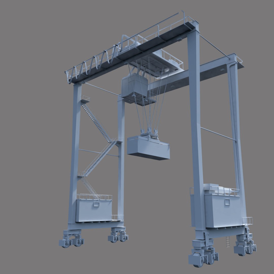 3D rtg crane model - TurboSquid 1217291