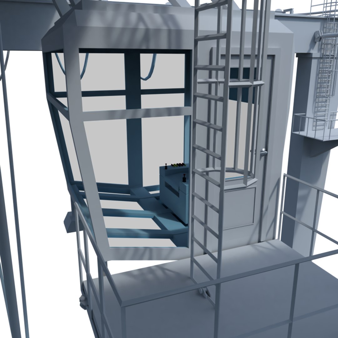 3D Rtg Crane Model - TurboSquid 1217291