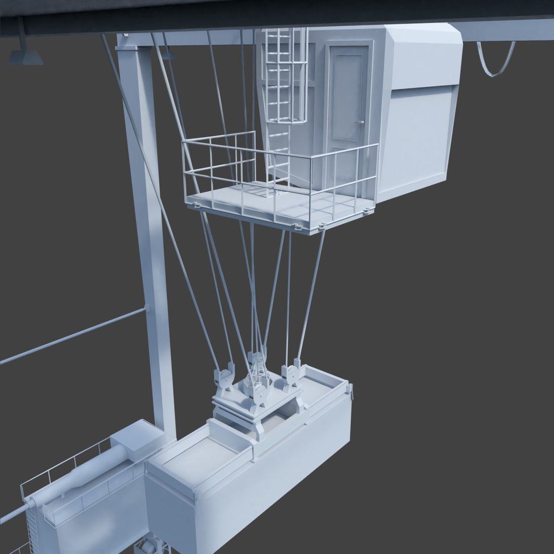 3D Rtg Crane Model - TurboSquid 1217291