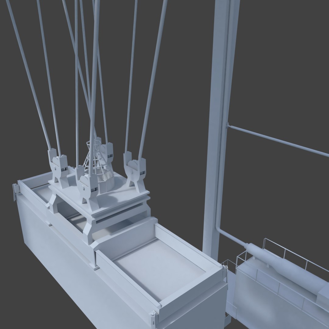 3D Rtg Crane Model - TurboSquid 1217291