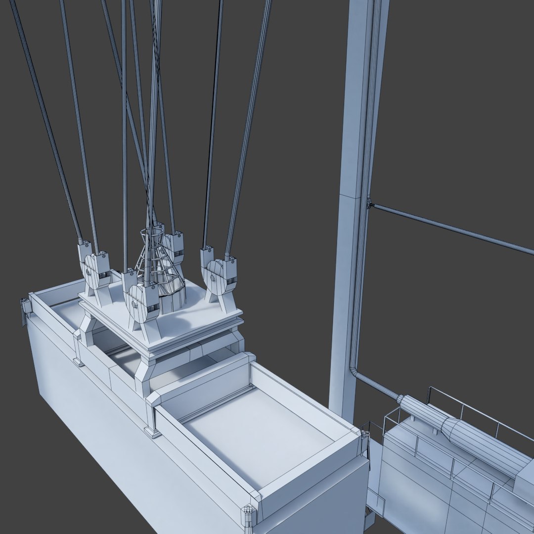 3D Rtg Crane Model - TurboSquid 1217291