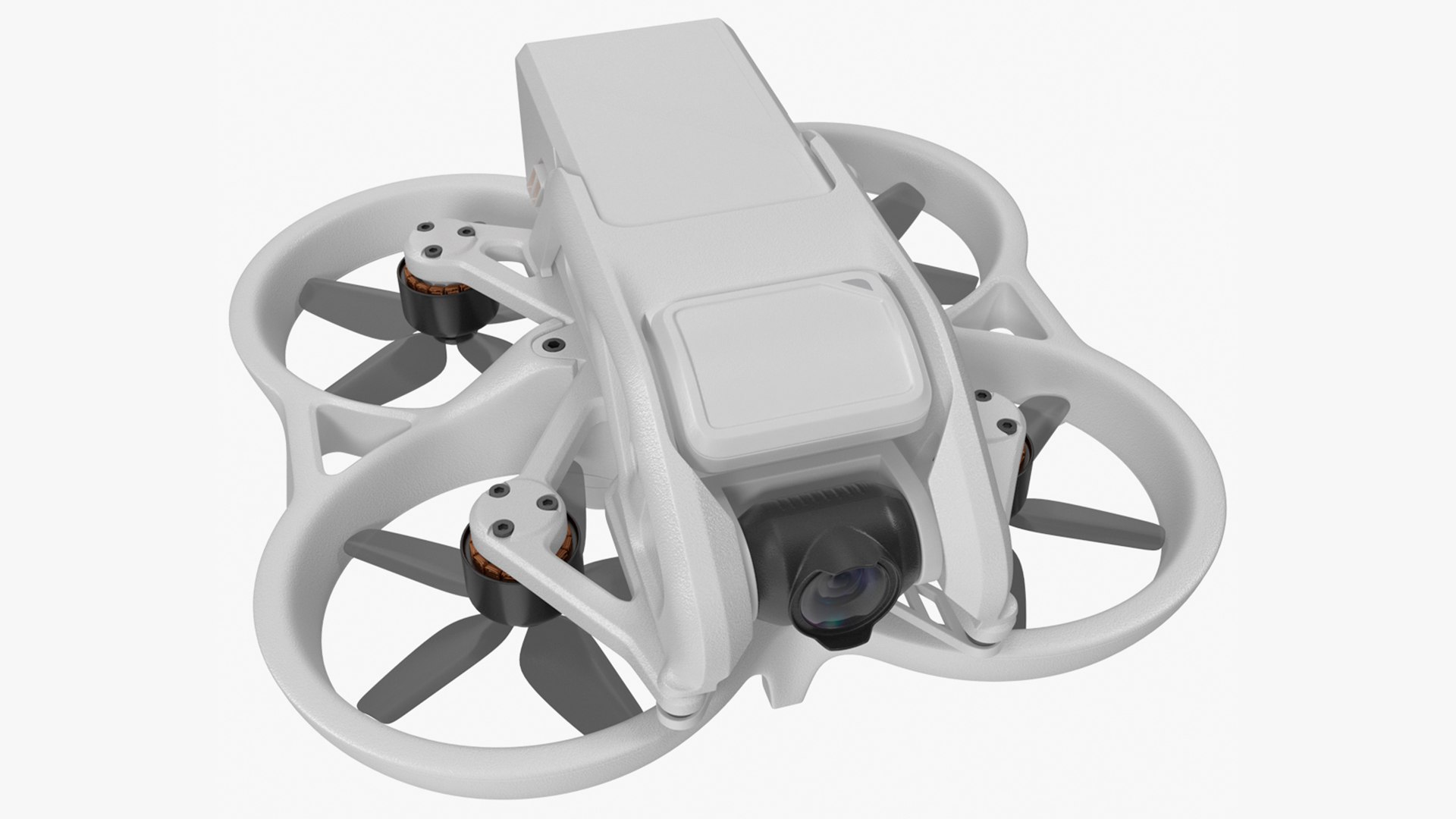 Camera Drone Rigged 3D model preview