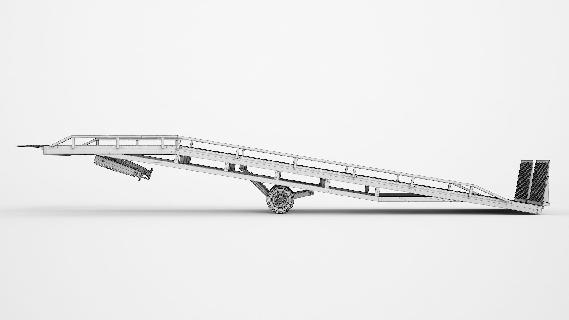Trailer Loading Dock Forklift Ramp 01 3D Model - TurboSquid 2259300