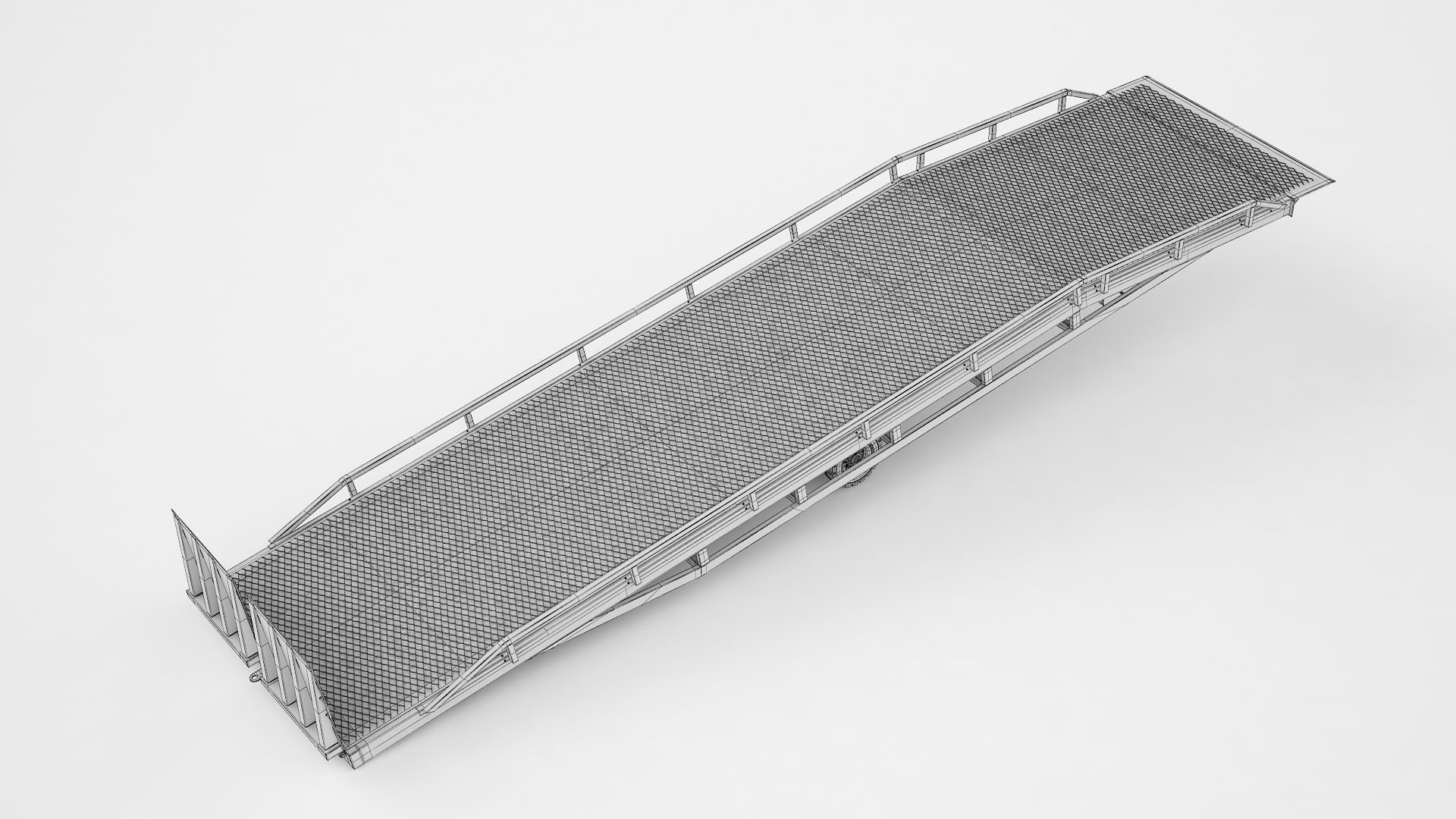 Trailer Loading Dock Forklift Ramp 01 3D Model - TurboSquid 2259300