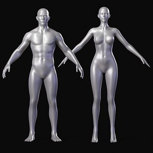Realistic Body Base Mesh Set