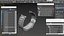 Uhrenarmband mit Metallgliedern, Silber