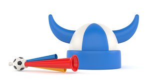 3D Football Fan Horn