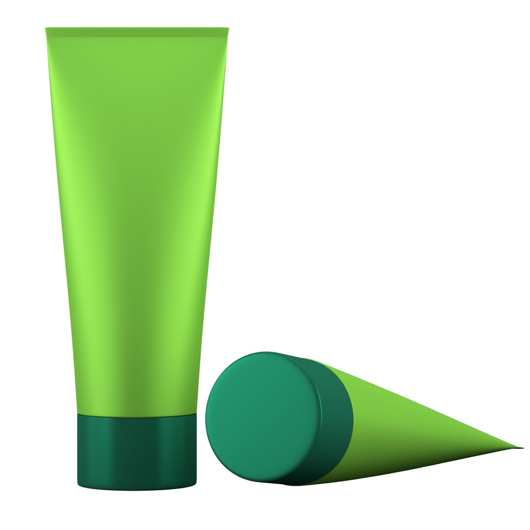 Tube cream green 3D model - TurboSquid 1414406
