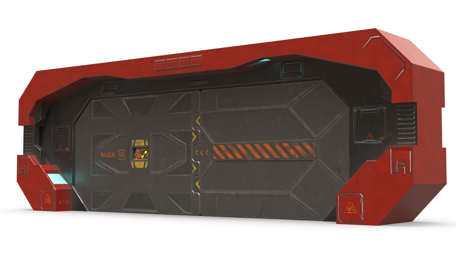 3D SciFi Gate PBR - TurboSquid 1811394