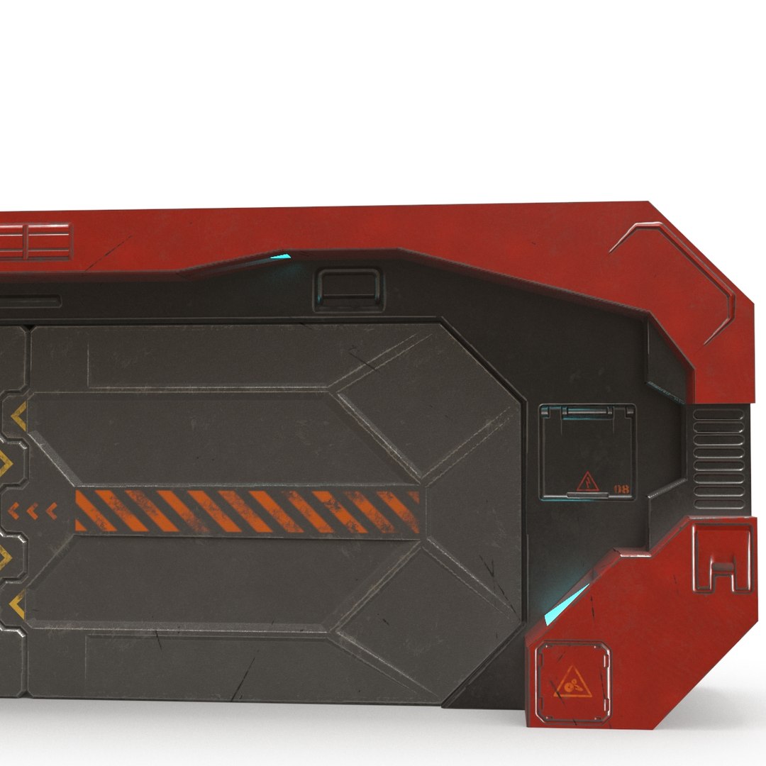 3D SciFi Gate PBR - TurboSquid 1811394