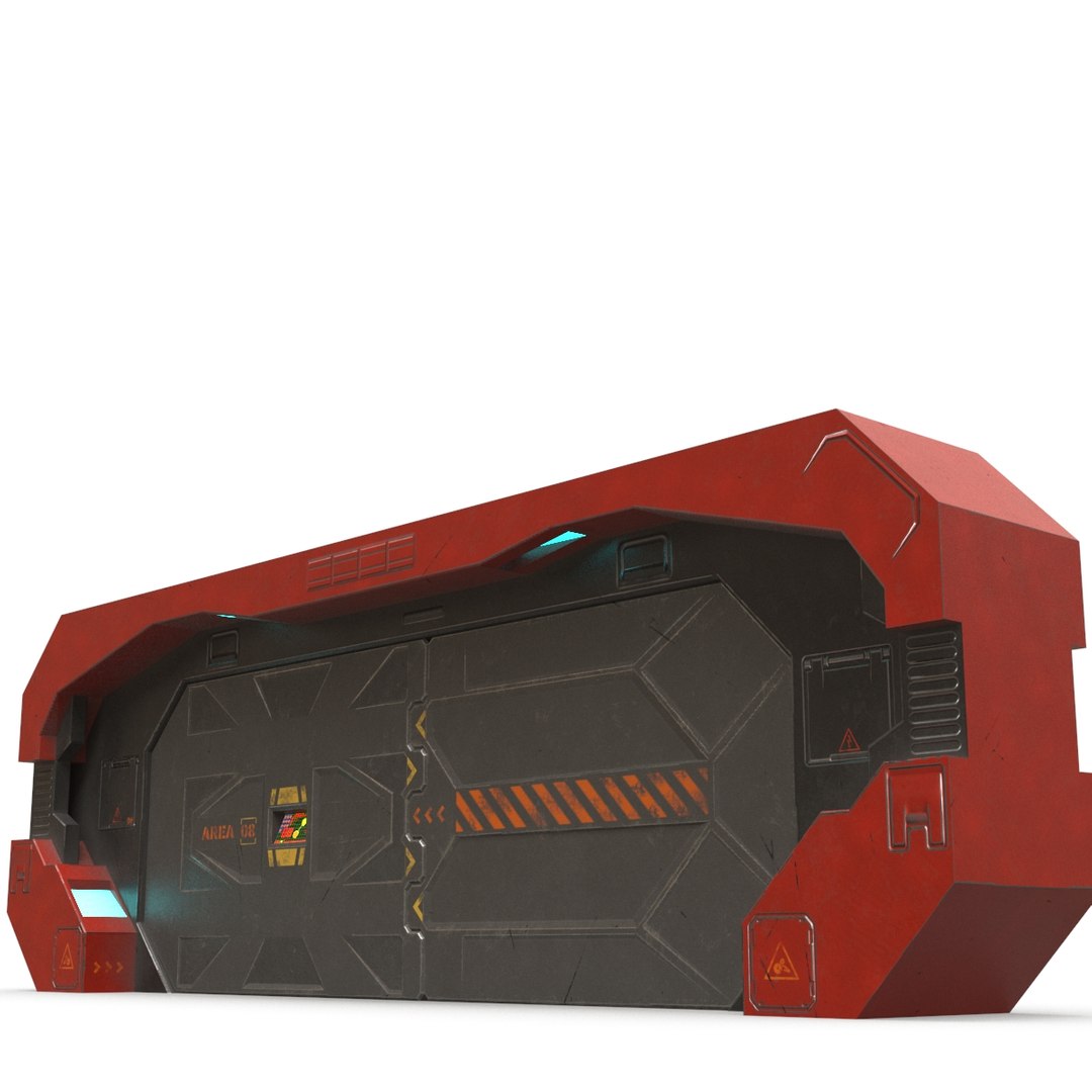 3D SciFi Gate PBR - TurboSquid 1811394
