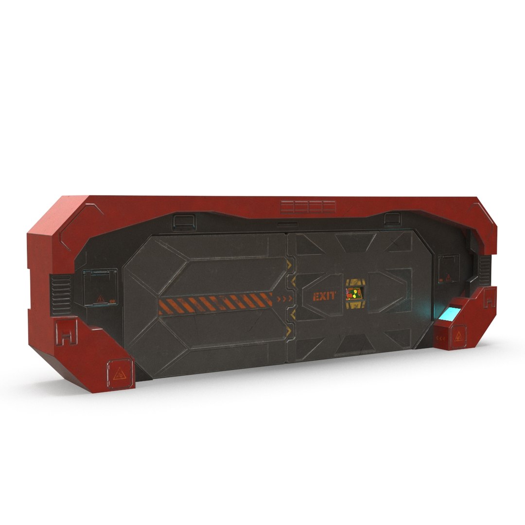 3D SciFi Gate PBR - TurboSquid 1811394