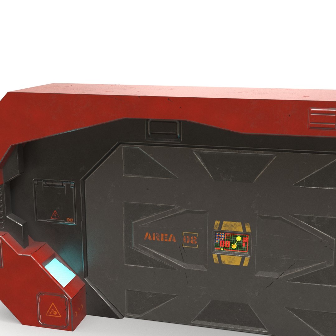 3D SciFi Gate PBR - TurboSquid 1811394