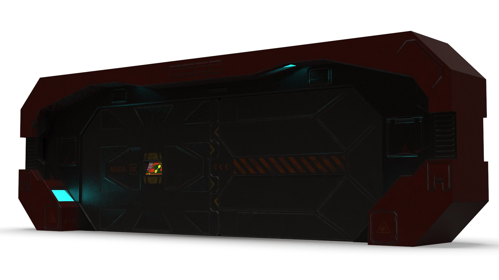 3D SciFi Gate PBR - TurboSquid 1811394