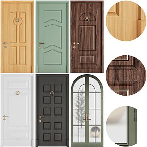 Set Classic Door 10 3D model